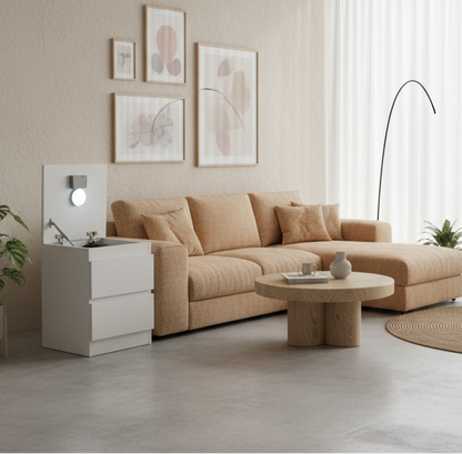 Zula Tasarım- Beyaz Komodin