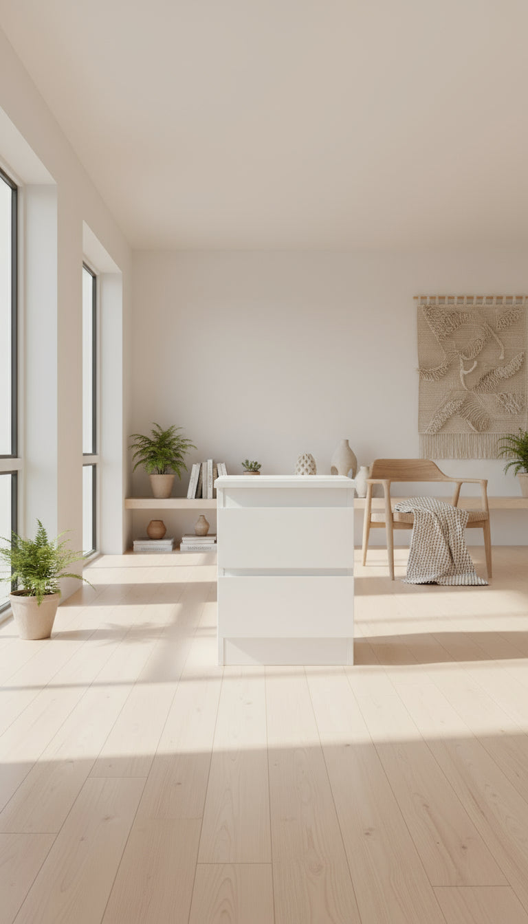 Zula Tasarım- Beyaz Komodin