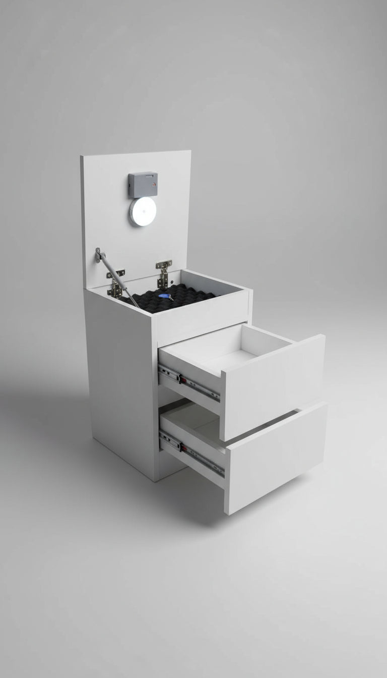 Zula Tasarım- Beyaz Komodin