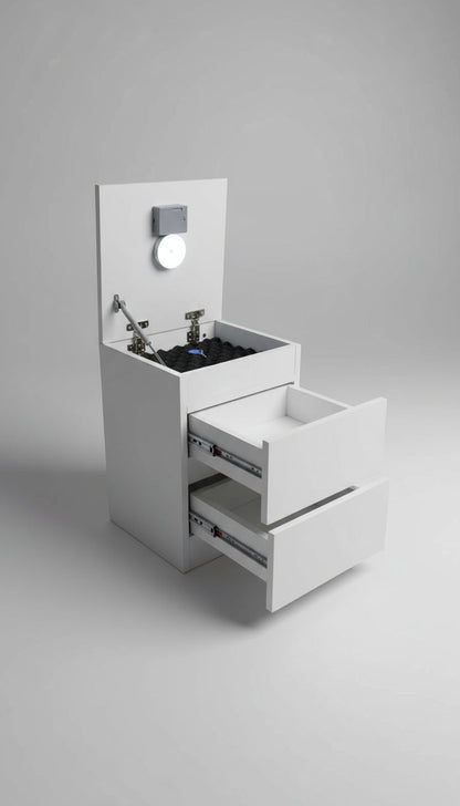 Zula Tasarım- Beyaz Komodin