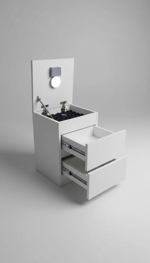 Zula Tasarım- Beyaz Komodin